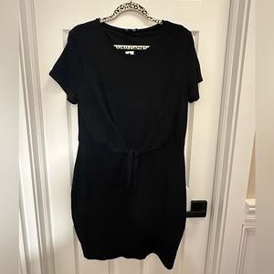 Express black dress with tie front